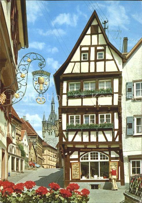 Bad Wimpfen Partie an der Salzgasse mit Blauem Turm