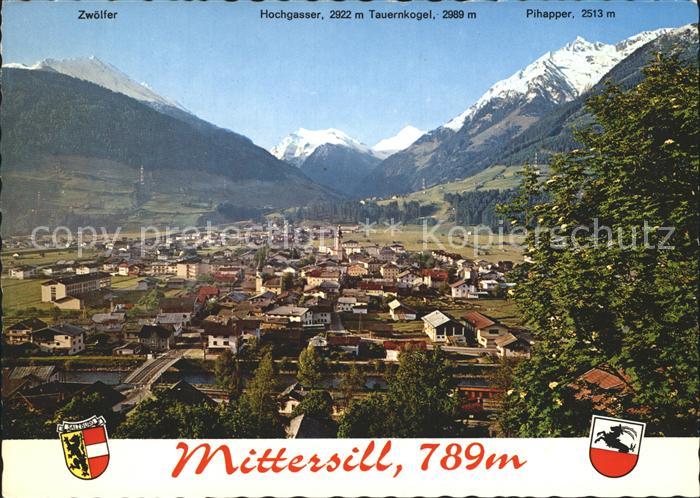 Mittersill Oberpinzgau Total mit Zwoelfer Hochgasser Tauernkogel Pihapper