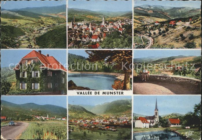 Muenster Haut Rhin Elsass Vallee de Muenster Teilansichten