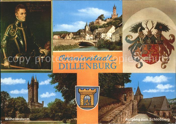 Dillenburg Teilansicht Wilhelmturm Aufgang zum Schlossberg