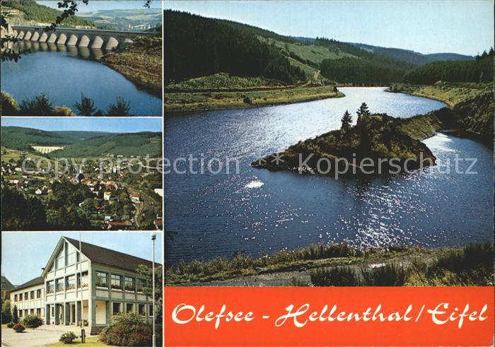 Hellenthal Eifel Olefsee Staudamm Totalansicht