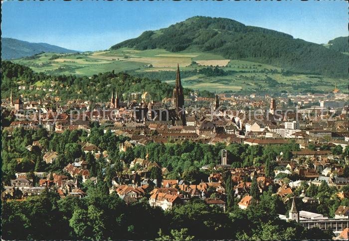 Freiburg Breisgau Stadtblick mit Muenster