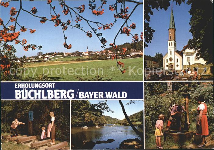 Buechlberg Ortsansicht Kirche Trimmpfad Fluss Brunnen
