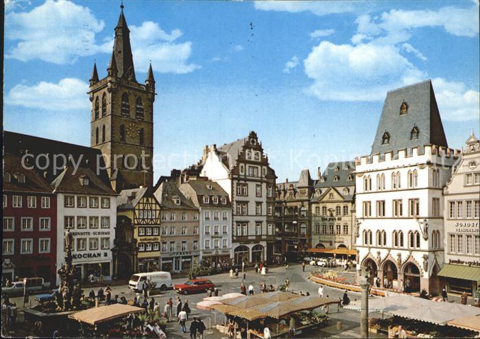 TRIER  CITY Hauptmarkt mit St Gangolph