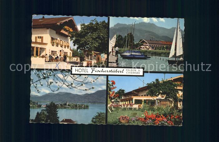 Felden Chiemsee Hotel Fischerstueberl Panorama Chiemseepartie
