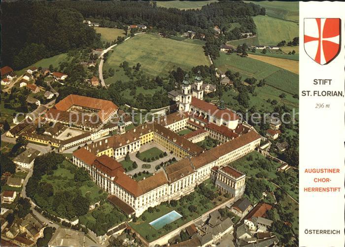 St Florian Augustiner Chorherrenstift im Barockstil Fliegeraufnahme