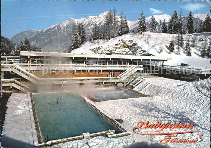 Badgastein Felsenbad Bewegungsbecken Sportbecken mit Gamskarspitze