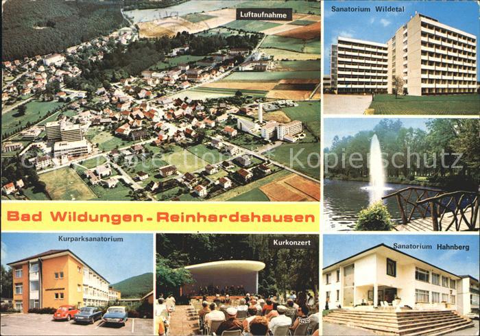 Reinhardshausen Fliegeraufnahme Sanatorium Wildetal und Hahnberg Kurparksanatori