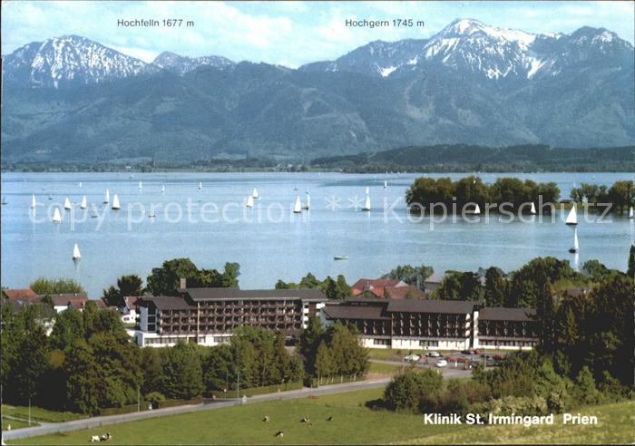 Prien Chiemsee Klinik St Irmingard mit Hochfelln und Hochgern