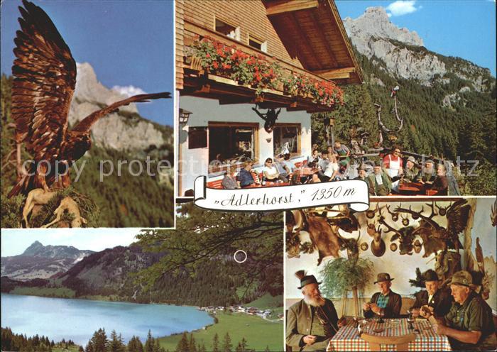 Nesselwaengle Tirol Alpengasthof Adlerhorst Terrasse Gaststube See