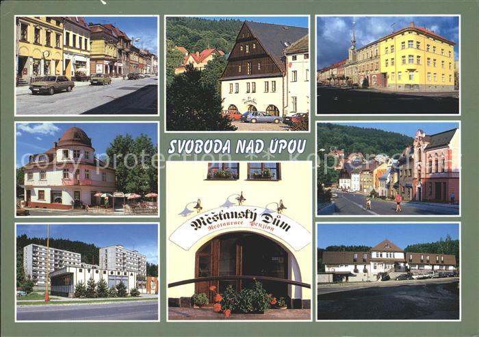 Svoboda nad Úpou Orts und Teilansichten Mestansky Dum Restaurant