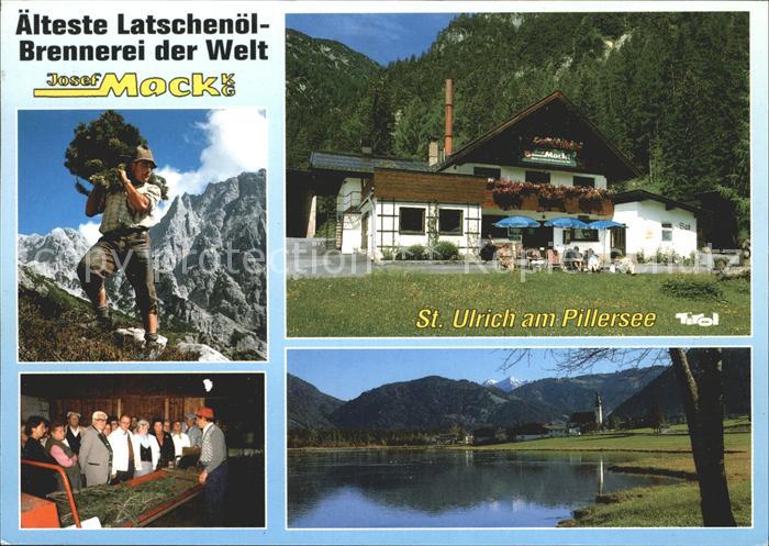 St Ulrich Pillersee Latschenoel Brennerei Josef Mock Ernte Vorfuehrung Seepartie