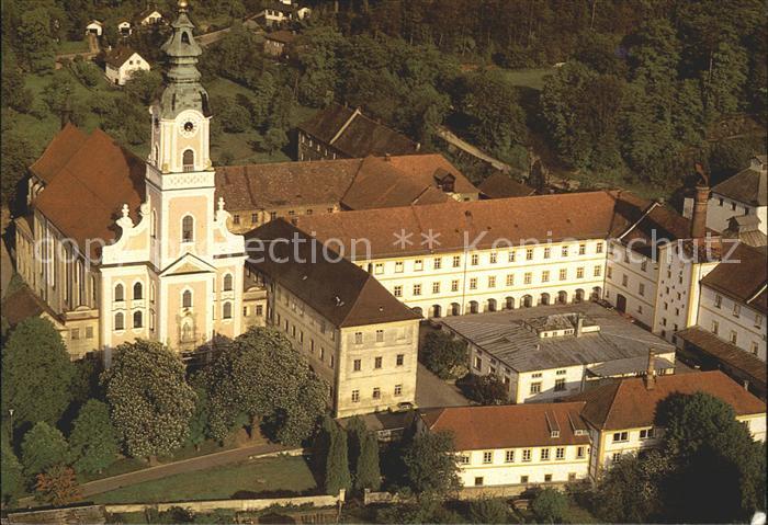 Aldersbach Ehem Zisterzienserabtei Asamkirche Fliegeraufnahme