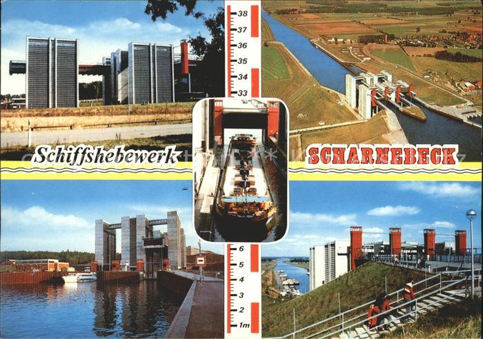 Scharnebeck Lueneburg Schiffshebewerk Fliegeraufnahme Teilansichten