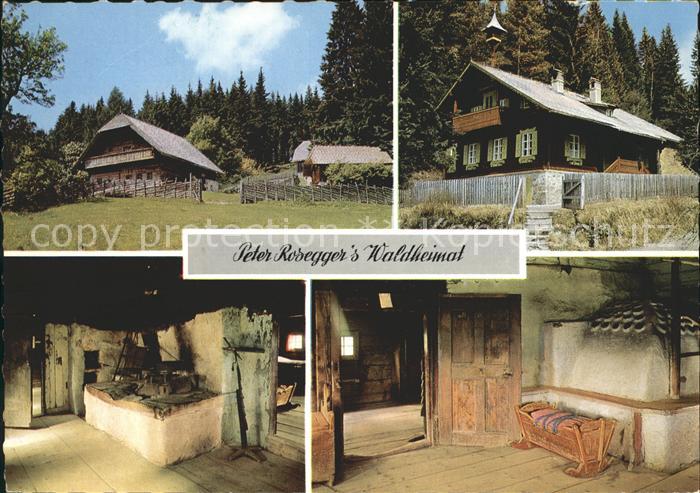 Alpl Peter Roseggers Waldheimat Feuerstelle Kachelofen