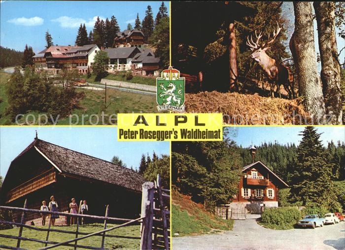 Alpl Peter Roseggers Waldheimat Teilansichten Hirsch