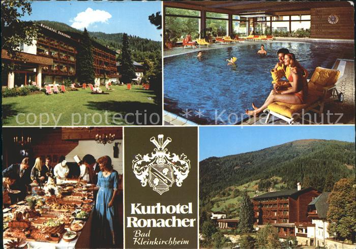 Bad Kleinkirchheim Kaernten Kurhotel Ronacher Liegewiese Hallenbad Bueffet