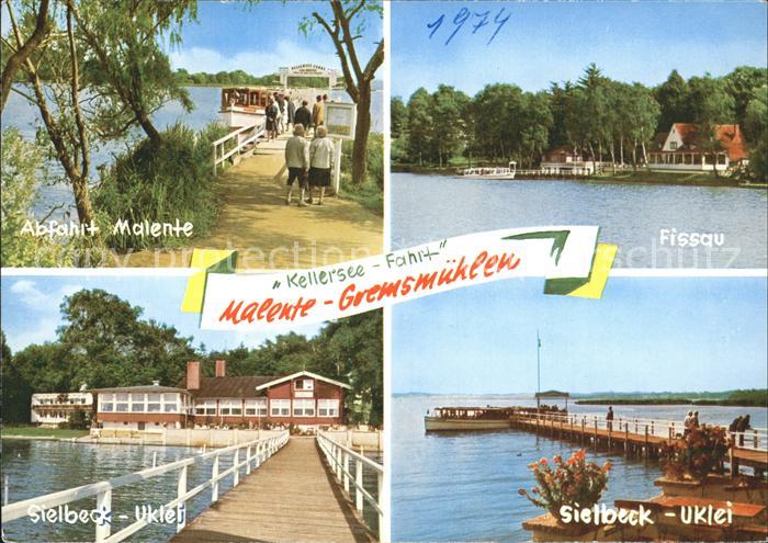 Malente-Gremsmuehlen Kellersee Abfahrt Malente Fissau Sielbeck Uklei Bootsanlege