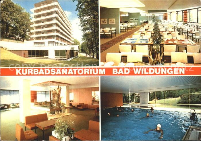 Bad Wildungen Kurbadsanatorium Speisesaal Halle Hallenbad