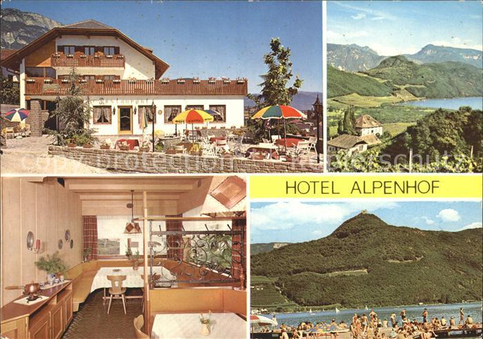 Kaltern Weinstrasse Tirol Hotel Alpenhof Gaststube Badesee