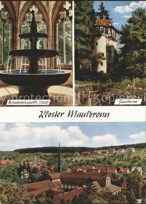 Maulbronn Kloster Maulbronn Brunnenkapelle Faustturm