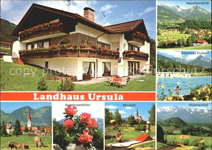 Bolsterlang Landhaus Ursula Nebelhornblick Freibad Alpenrosen Minigolf Malerwink