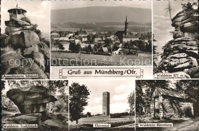 Muenchberg Oberfranken Aussichtsturm Schuessel Ehrenmal Waldsteine