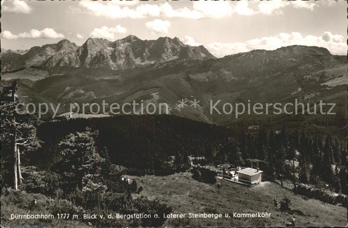 Lofer Duerrnbachhorn Bergstation Loferer Steinberge