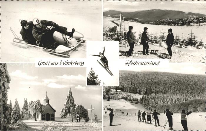 Winterberg Hochsauerland Schlitten Ski