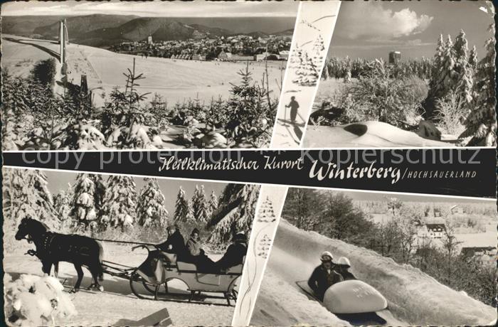 Winterberg Hochsauerland Pferdeschlitten Konditorei Cafe Mueller