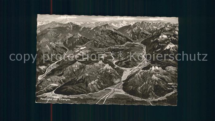 Chiemgau Panoramakarte