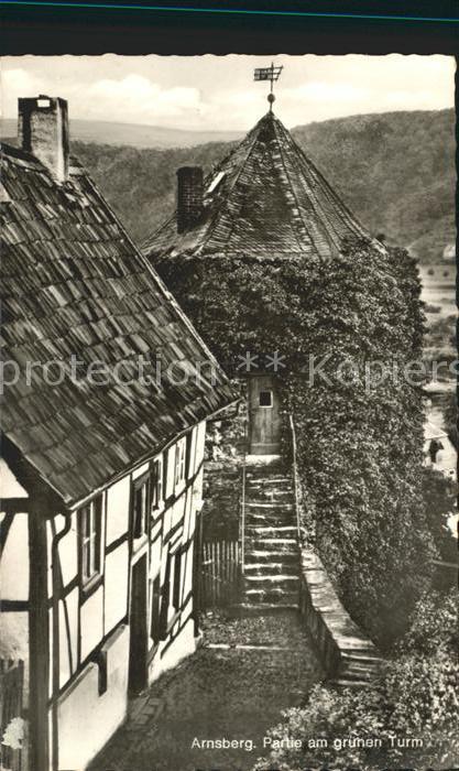 Arnsberg Westfalen Partie am gruenen Turm