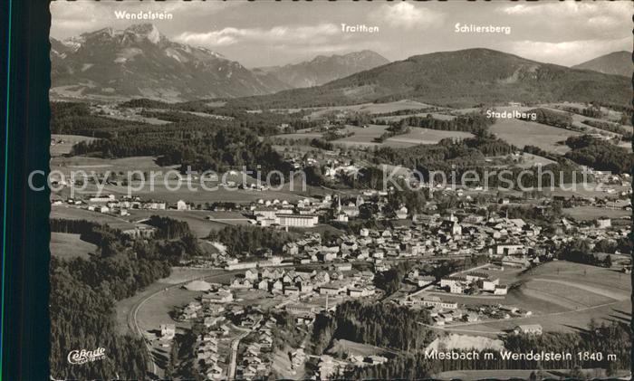 Miesbach Fliegeraufnahme mit Wendelstein
