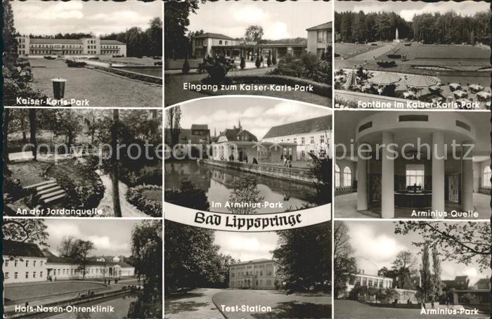 Bad Lippspringe Kaiser-Karls-Park Jordanquelle Arminius-Park