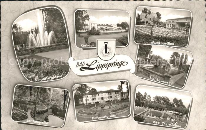 Bad Lippspringe Lippquelle Kursanatorium Jordansquelle
