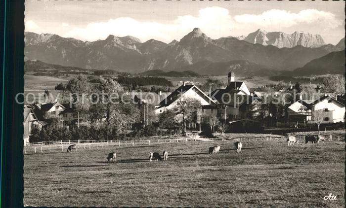 Bad Oy mit Zugspitze Saeuling Straussberg