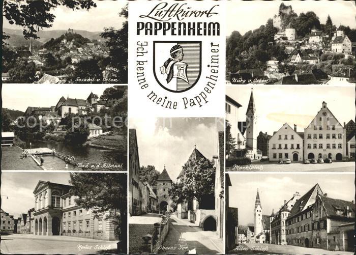 Pappenheim Mittelfranken Burg Freibad Marktplatz Schloss Oberes-Tor
