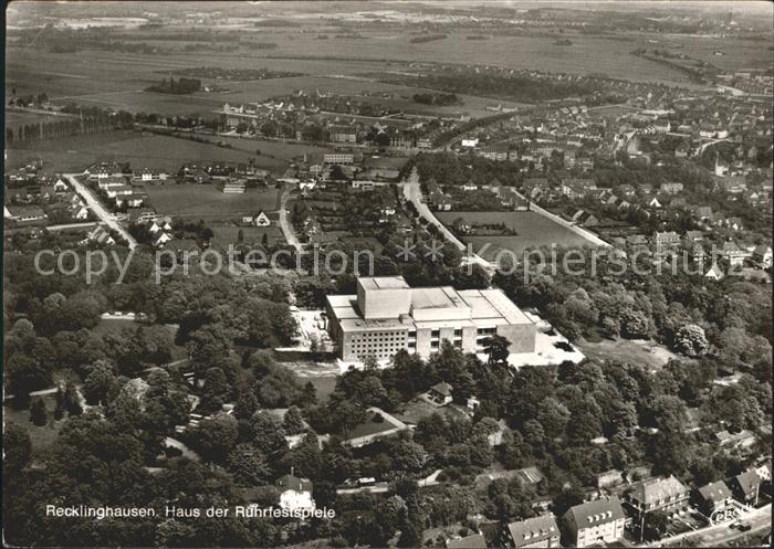 Recklinghausen Westfalen Fliegeraufnahme Haus der Rhurfestspiele