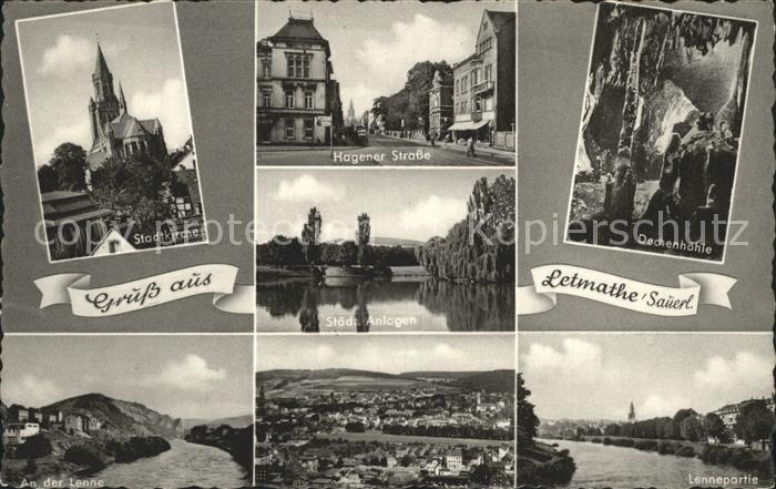 Letmathe Oestrich Hagener Strasse Dechenhoehle Stadtkirche