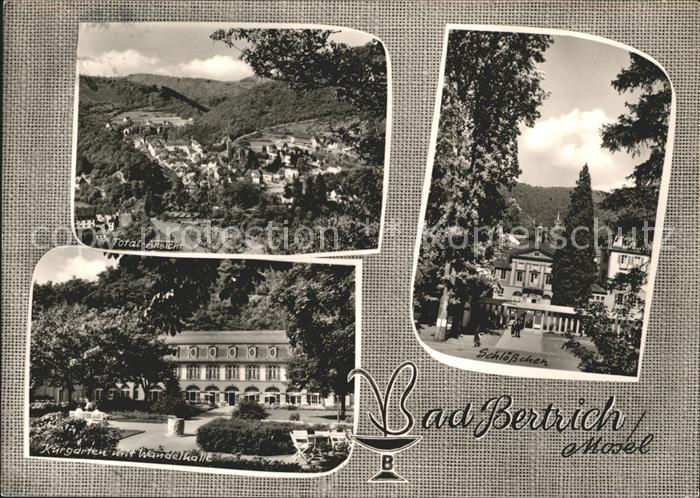 Bad Bertrich Schloesschen Kurgarten mit Wandelhalle