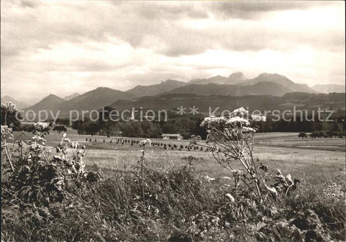 Irschenberg Blick vom Autobahn-Rasthaus und Motel