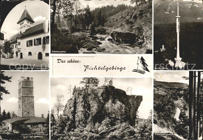 Fichtelgebirge Rundfunkturm Marktredwitz Fichtelnaabtal Asenturm Ochsenkopf