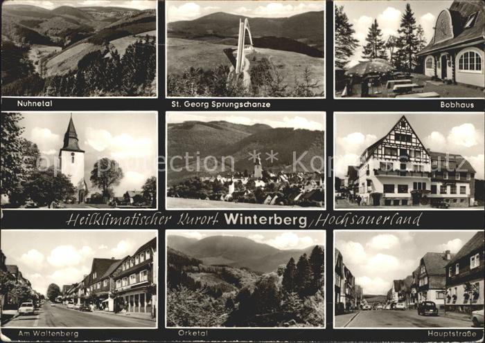 Winterberg Hochsauerland Nuhnetal Sprungschanze Bobhaus Waltenberg Orketal