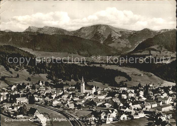 Oberstaufen Oberallgaeu Bayern Fliegeraufnahme