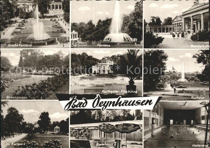 Bad Oeynhausen Wandelhalle Fontane Kurpark Rosengarten