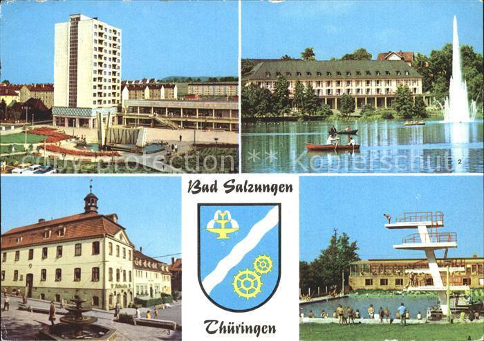 Bad Salzungen Leninplatz Kurhaus Burgsee