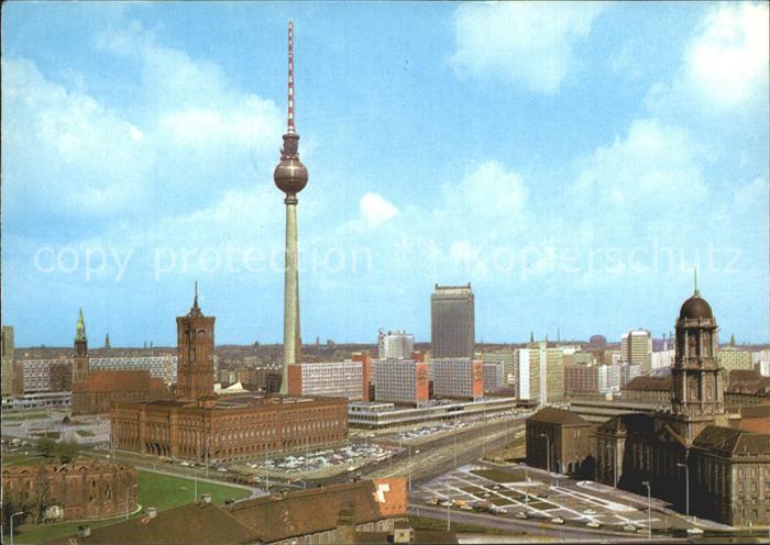 BERLIN  CITY Fernsehturm Rotes Rathaus