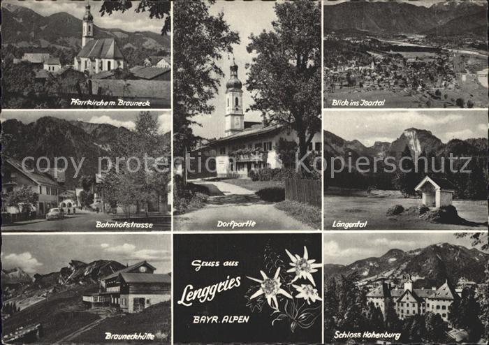 Lenggries Isartal Laengental Schloss-Hohenburg Brauneckhuette