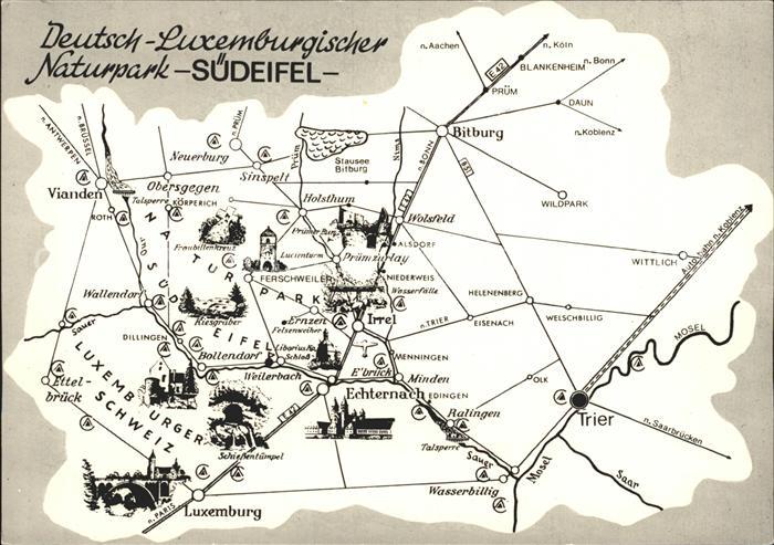 TRIER  CITY Naturpark Suedeifel Lageplan
