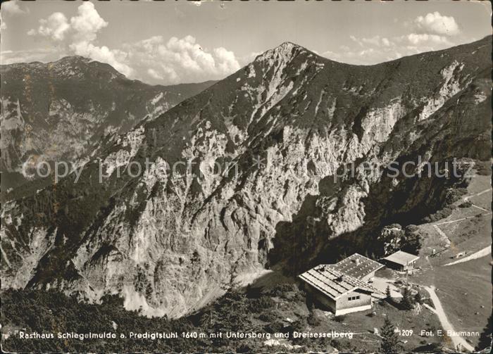 Bad Reichenhall Predigtstuhlbahn Rasthaus Schieglemulde